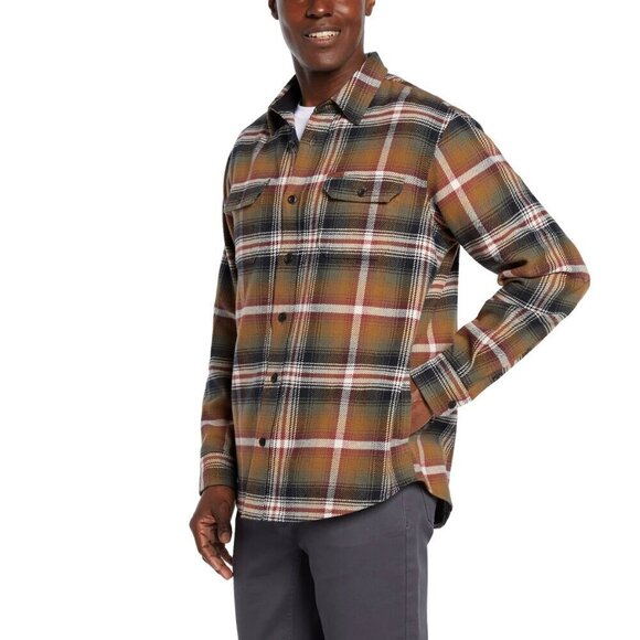Orvis Mens Flannel Shirt Multi Plaid 100% Cotton Outdoor Warm Thick Woodsman - Picture 3 of 11